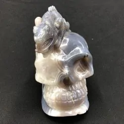 Crâne Agate Caméléon -4| Crânes de Cristal | Dans les yeux de Gaïa