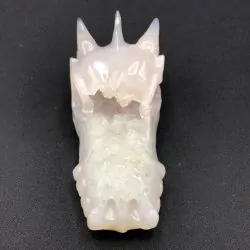 Tête de Dragon en Agate -22| Dragons en Minéraux | Dans les yeux de Gaïa