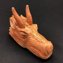 Tête de Dragon Jaspe Rouge...
