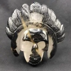 Crâne Indien Agate -2| Crânes de Cristal | Dans les yeux de Gaïa