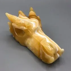 Tête de Dragon Agate Jaune