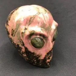 Crâne Ufologique Rhodonite...