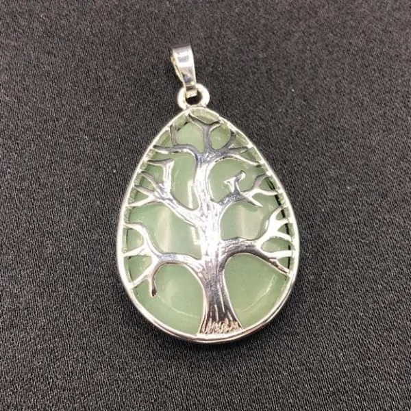 Pendentif Arbre de Vie Aventurine | Minéraux - Lithothérapie - Bijoux