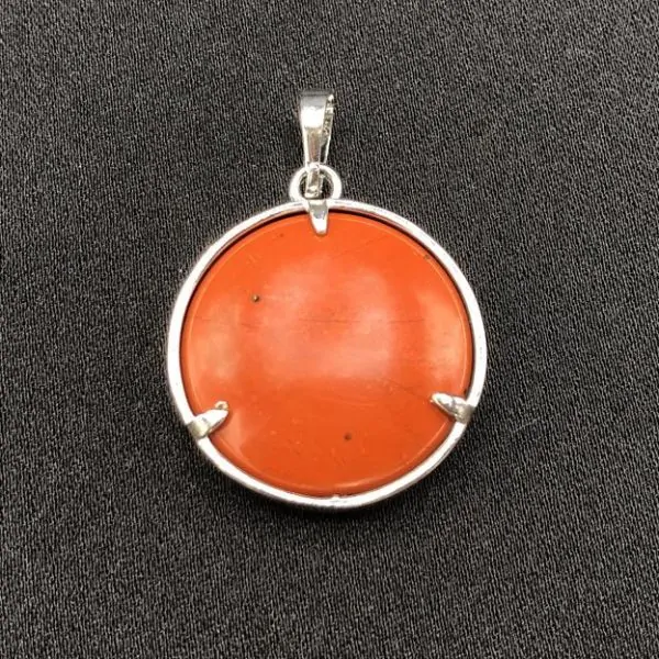 Pendentif Fleur de Vie Jaspe Rouge - Minéraux | Dans les yeux de Gaïa