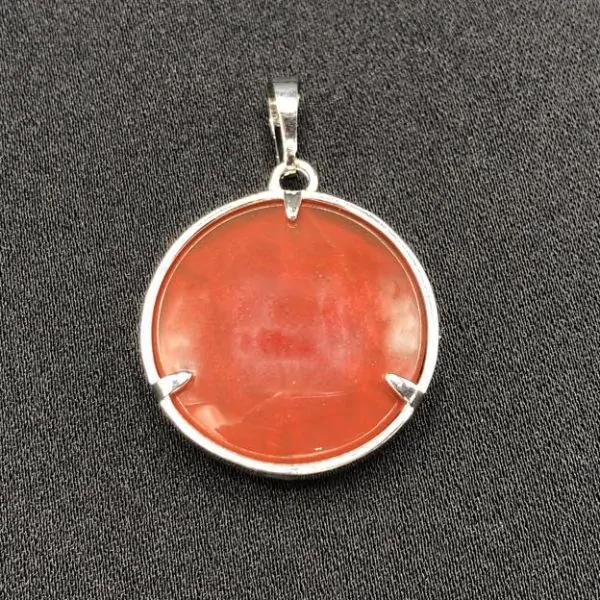 Pendentif Fleur de Vie Cornaline - Minéraux | Dans les yeux de Gaïa