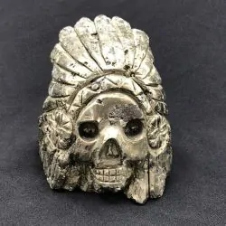 Crâne Indien Pyrite -2 | Crânes de Cristal | Dans les yeux de Gaïa