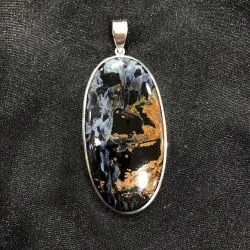 Pendentif en Pietersite serti en Argent 925 | Dans les Yeux de Gaia