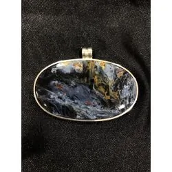 Pendentif en Pietersite serti en Argent 925 | Dans les Yeux de Gaia