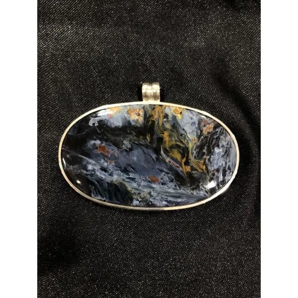 Pendentif en Pietersite serti en Argent 925 | Dans les Yeux de Gaia