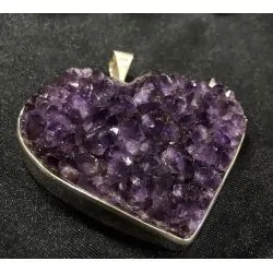 Pendentif Améthyste serti...