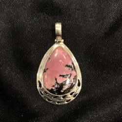 Pendentif Rhodonite en Argent 925 -6 | Dans les yeux de Gaïa