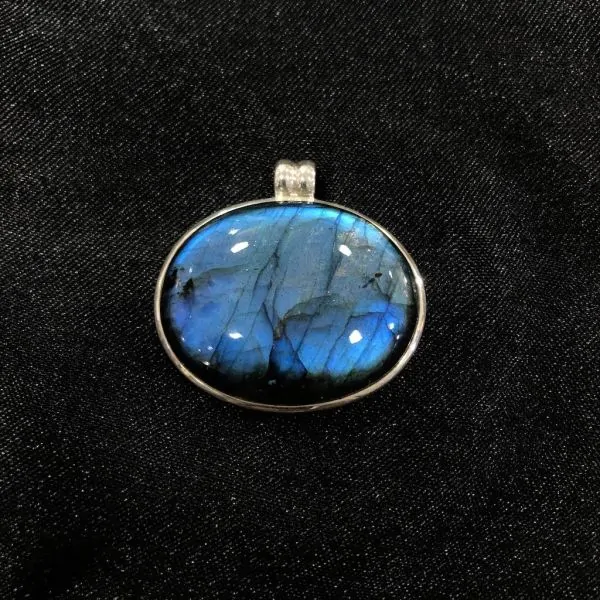 Pendentif Labradorite serti en Argent 925 -17 | Dans les yeux de Gaïa