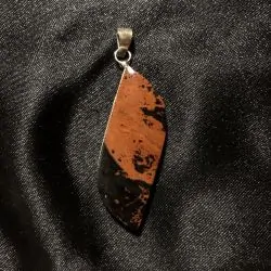 Pendentif Obsidienne Acajou | Dans les Yeux de Gaia