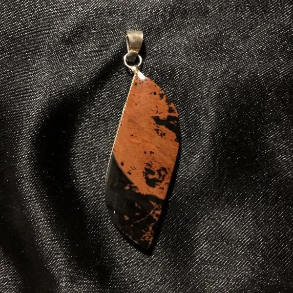 Pendentif Obsidienne Acajou | Dans les Yeux de Gaia
