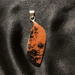 Pendentif Obsidienne Acajou -3| Pendentifs en Minéraux | Dans les yeux de Gaïa