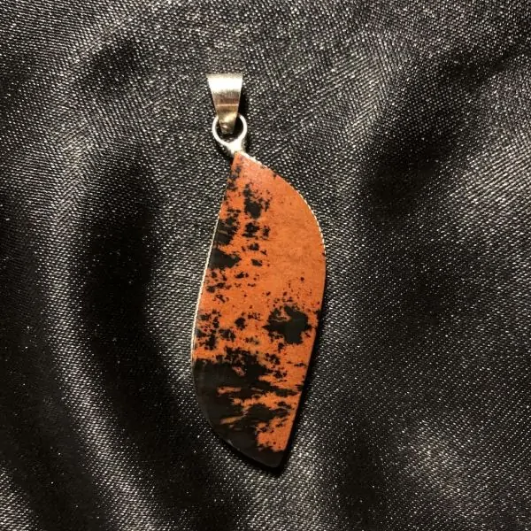 Pendentif Obsidienne Acajou -3| Pendentifs en Minéraux | Dans les yeux de Gaïa