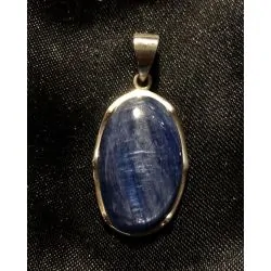 Pendentif Cyanite serti en Argent 925 -1 | Dans les yeux de Gaïa