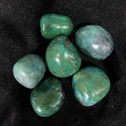 Pierres Roulées en Chrysocolle, photo 1 | Dans les Yeux de Gaia