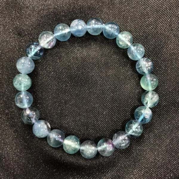 Bracelet Fluorite Bleue | Bracelets en Pierres | Dans les yeux de Gaïa