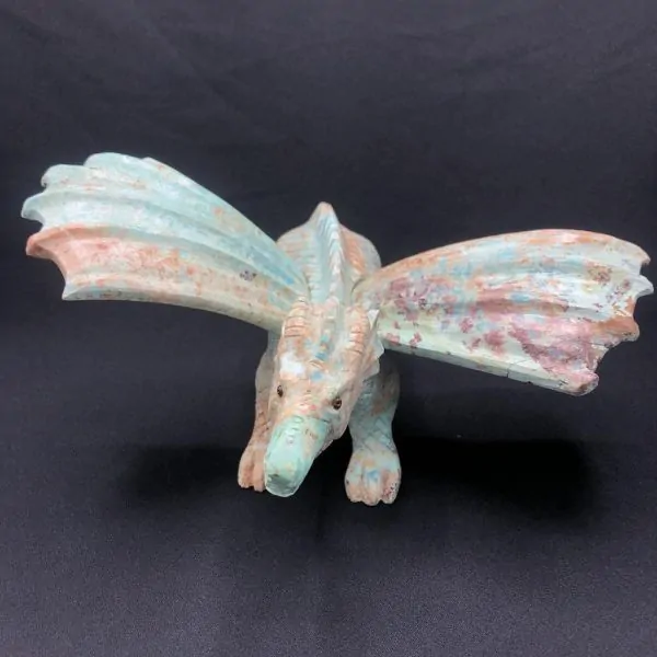 Dragon en Amazonite -1| Dragons en Minéraux | Dans les yeux de Gaïa