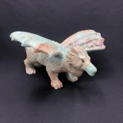 Dragon en Amazonite -1| Dragons en Minéraux | Dans les yeux de Gaïa