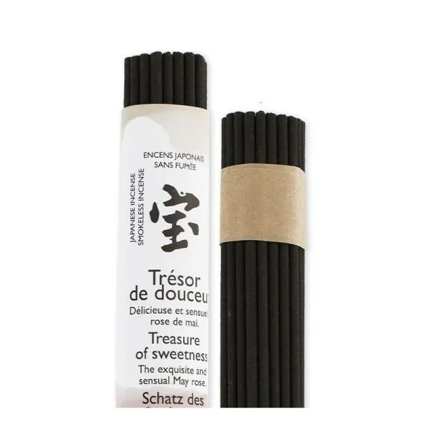Encens Japonais Trésor de Douceur – Rose de Mai, Sans Fumée, Sensualité, Relaxation | Dans les Yeux de Gaïa