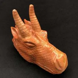 Tête de Dragon Jaspe Rouge...