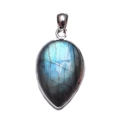 Pendentif Labradorite Pointe PM 1 - Pendentif minéraux |Dans les Yeux de Gaïa