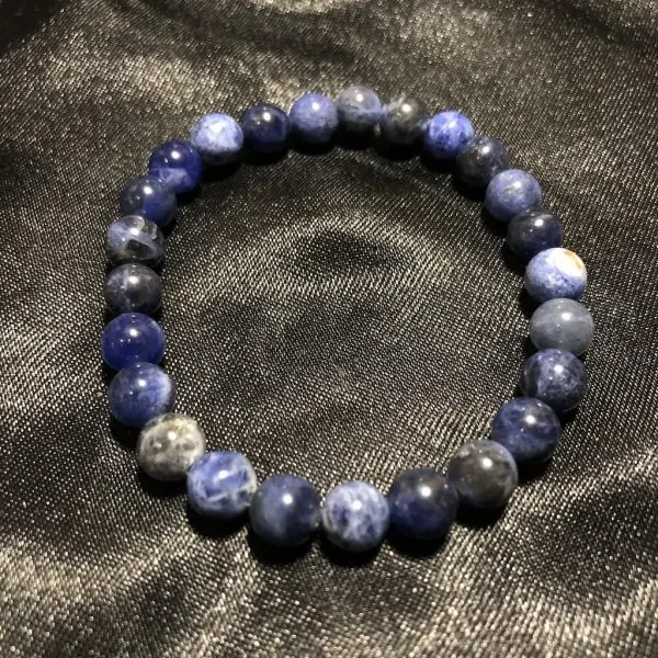 Bracelet Sodalite 8mm - Taille Homme | Dans les yeux de Gaïa