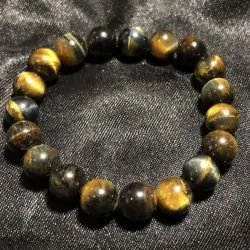 Bracelet Oeil de Faucon 10mm | Bracelets en Pierres | Dans les yeux de Gaïa