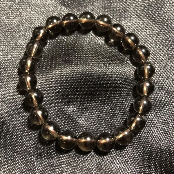 Bracelet Quartz fumé 8mm | Bracelets en Pierres | Dans les yeux de Gaïa
