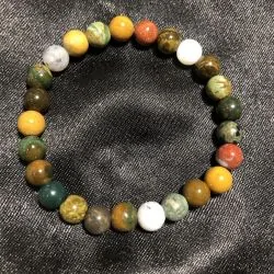 Bracelet Jaspe Ocean 8mm | Bracelets en Pierres | Dans les yeux de Gaïa