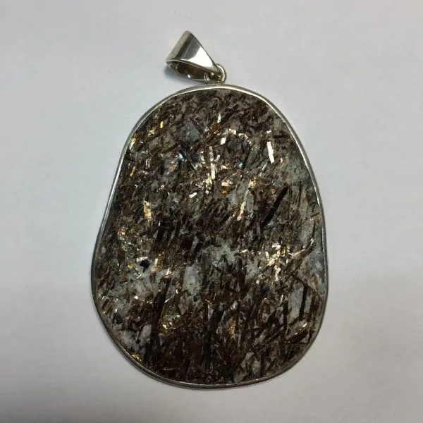 Pendentif en Astrophyllite sur argent 925 - Photo 1 | Dans les Yeux de Gaia