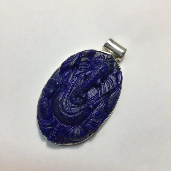 Pendentif en Lapis Lazuli sur argent 925 - Photo 1 | Dans les Yeux de Gaia