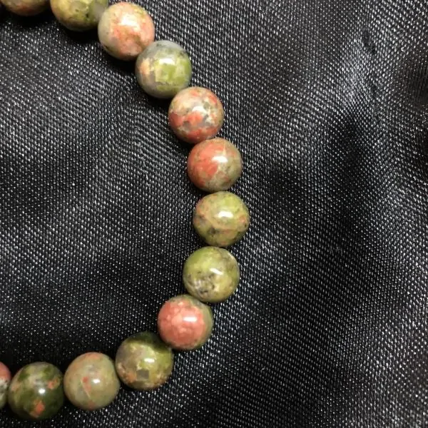 Bracelet Unakite 8mm | Bracelets en Pierres | Dans les yeux de Gaïa