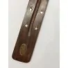 Porte encens en bois symbole tibétains, photo 2 | Dans les Yeux de Gaia