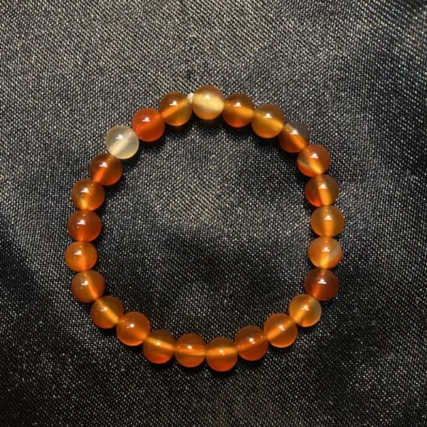 Bracelet Enfant Cornaline 6mm | Bracelets en Pierres | Dans les yeux de Gaïa