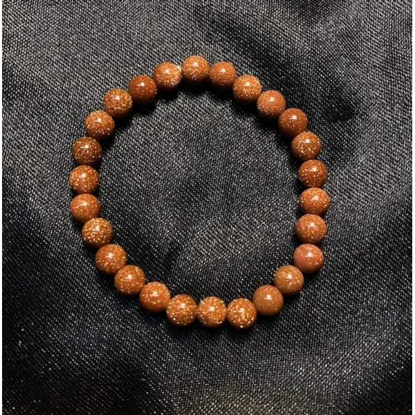 Bracelet Enfant Pierre du Soleil de Synthèse 6mm | Dans les yeux de Gaïa