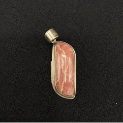 Pendentif Rhodochrosite -3 | Pendentifs en Minéraux | Dans les yeux de Gaïa