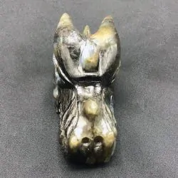 Tête de Dragon Labradorite | Dragons en Minéraux | Dans les yeux de Gaïa