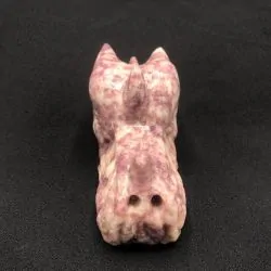 Tête de Dragon Lepidolite | Dragons en Minéraux | Dans les yeux de Gaïa