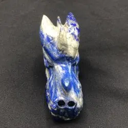 Tête de Dragon Lapis Lazuli -2| Dragons en Minéraux | Dans les yeux de Gaïa