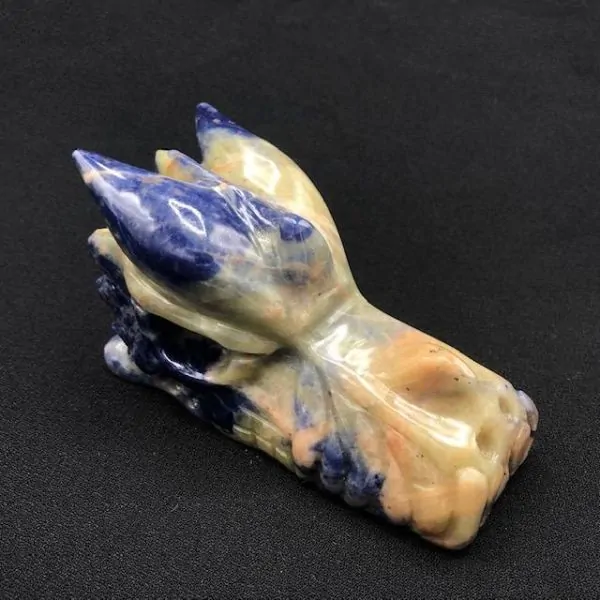 Tête de Dragon Sodalite -2| Dragons en Minéraux | Dans les yeux de Gaïa