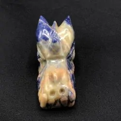 Tête de Dragon Sodalite -2| Dragons en Minéraux | Dans les yeux de Gaïa