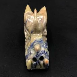 Tête de Dragon Sodalite -1 | Dragons en Minéraux | Dans les yeux de Gaïa