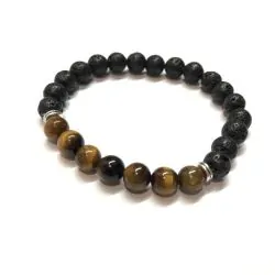 Bracelet Oeil de tigre et...
