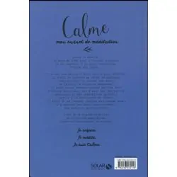Calme mon carnet de méditation