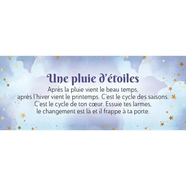 Le Petit Oracle des Guidances Etoilées - Carte une pluie d'étoiles | Dans les Yeux de Gaïa