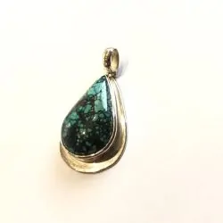 Pendentif Turquoise serti...