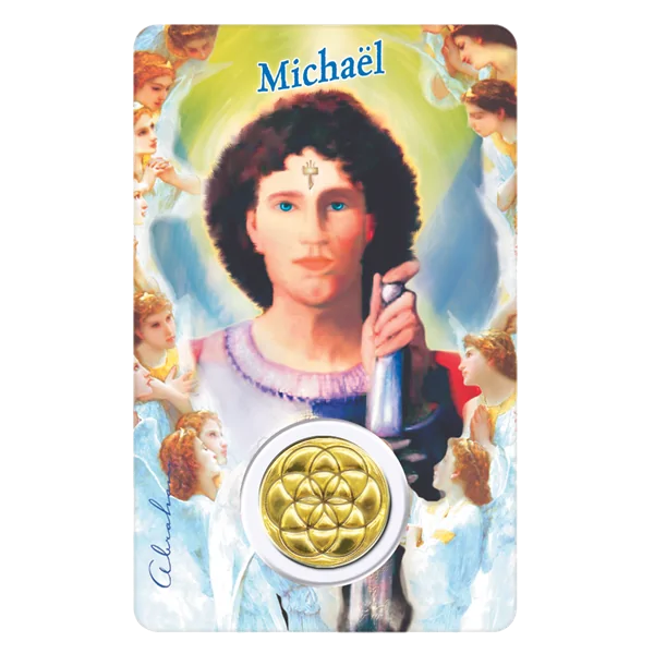 Carte message Archange Michaël - de face | Dans les Yeux de Gaïa